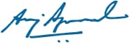Portfolio Manager Anuj Aggarwal signature